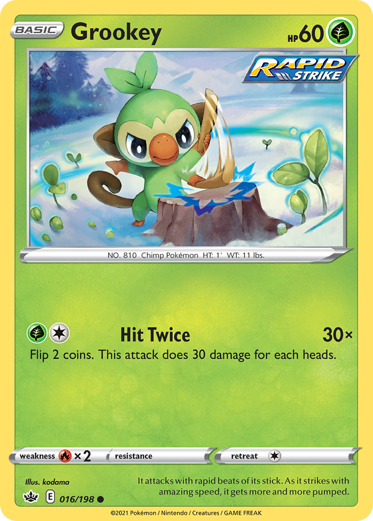 Grookey swsh6-16 Common from Chilling Reign Set