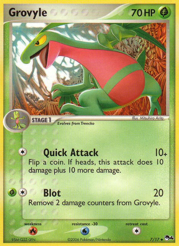Grovyle pop4-7 Uncommon from POP Series 4 Set