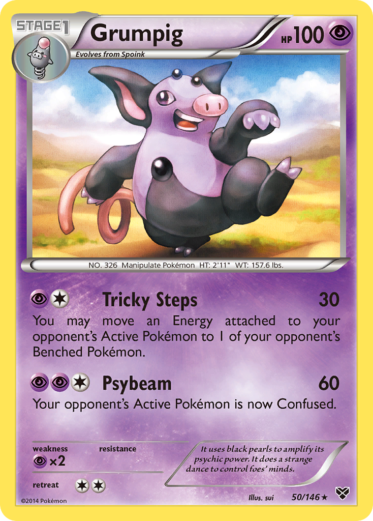 Grumpig xy1-50 Rare from XY Set