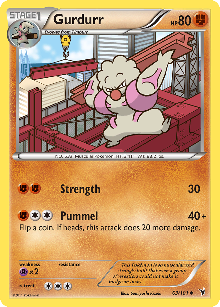 Gurdurr bw3-63 Uncommon from Noble Victories Set