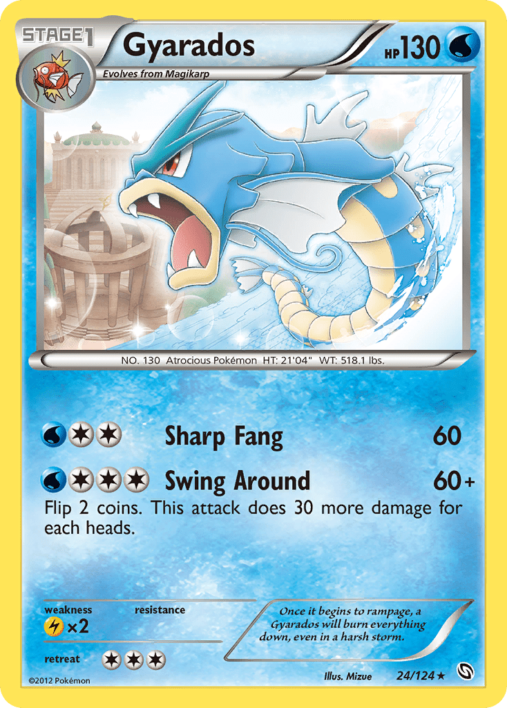 Gyarados bw6-24 Rare from Dragons Exalted Set