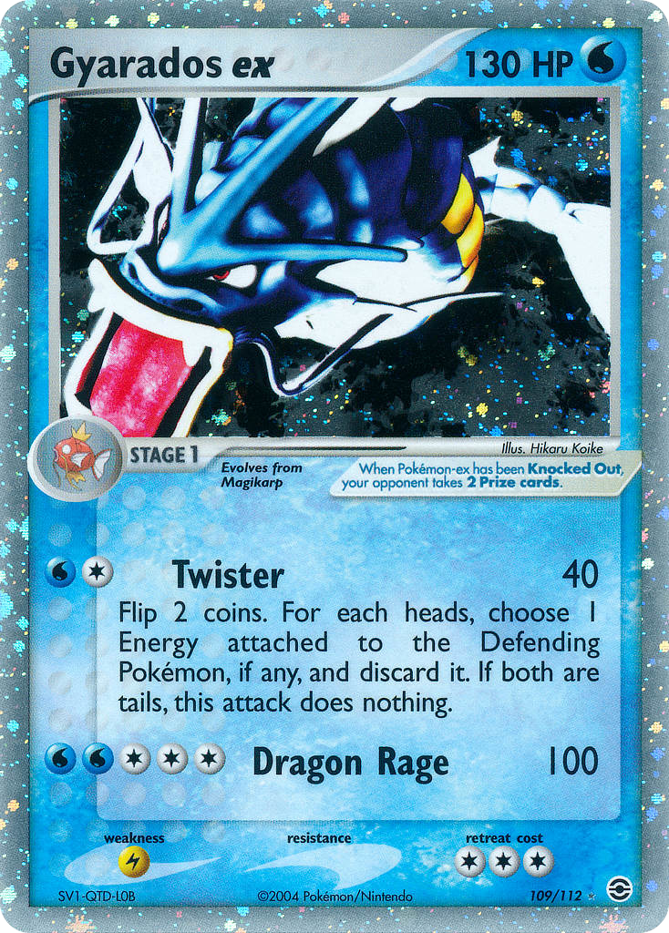 Gyarados ex ex6-109 Rare Holo EX from FireRed & LeafGreen Set