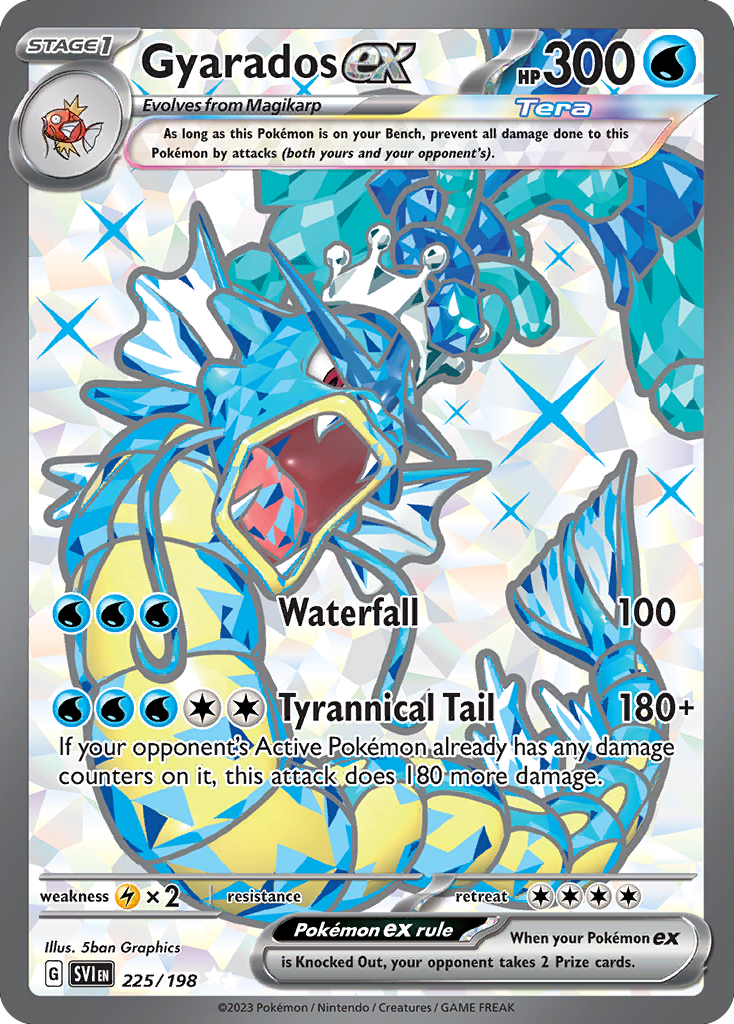 Gyarados ex sv1-225 Ultra Rare from Scarlet & Violet Set