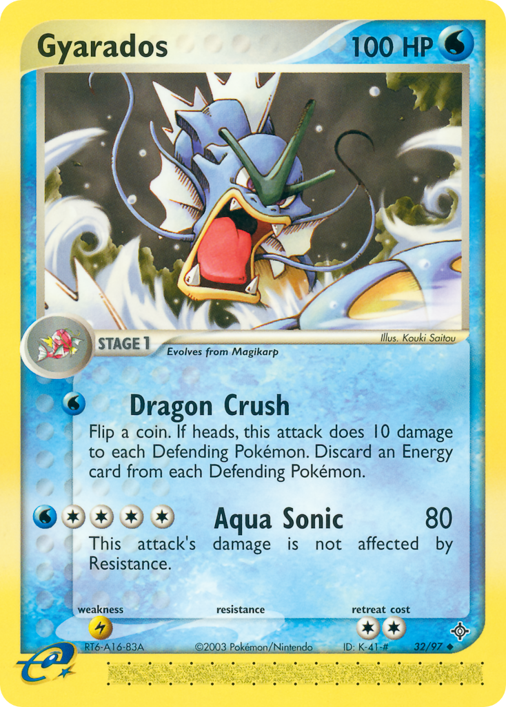 Gyarados ex3-32 Uncommon from Dragon Set