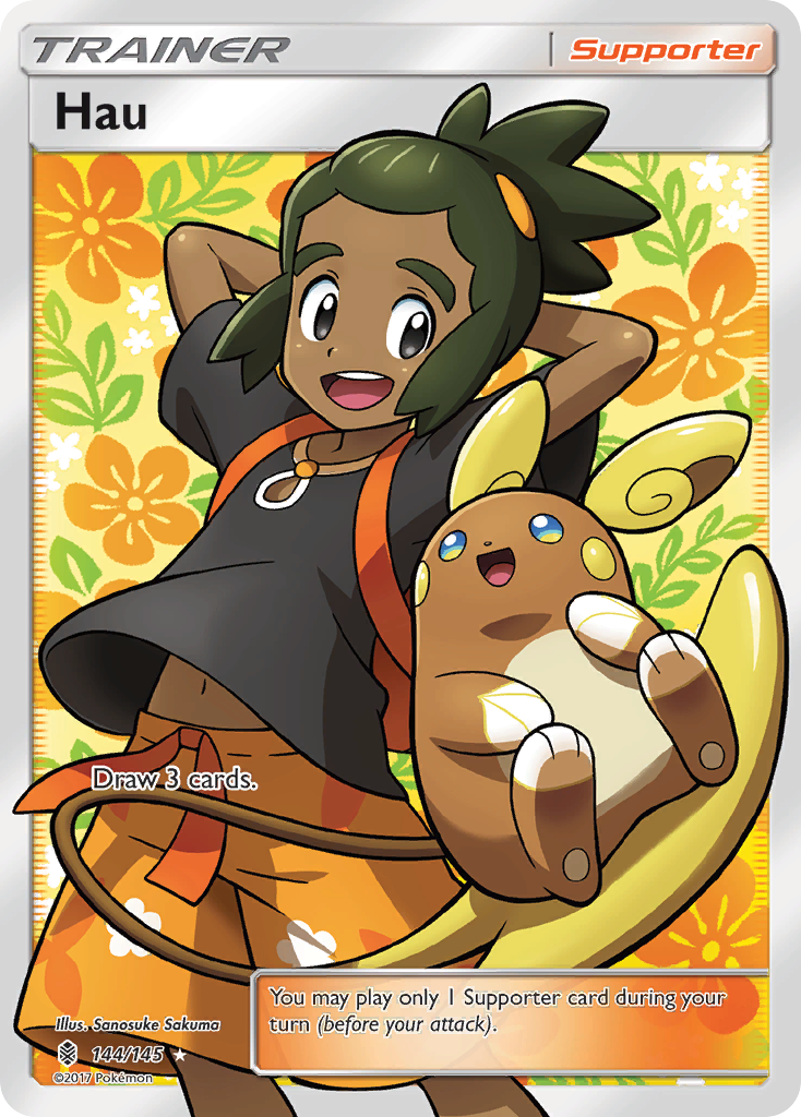 Hau sm2-144 Rare Ultra from Guardians Rising Set