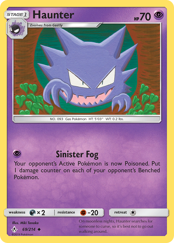 Haunter sm10-69 Uncommon from Unbroken Bonds Set