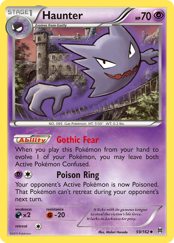 Haunter xy8-59 Uncommon from BREAKthrough Set