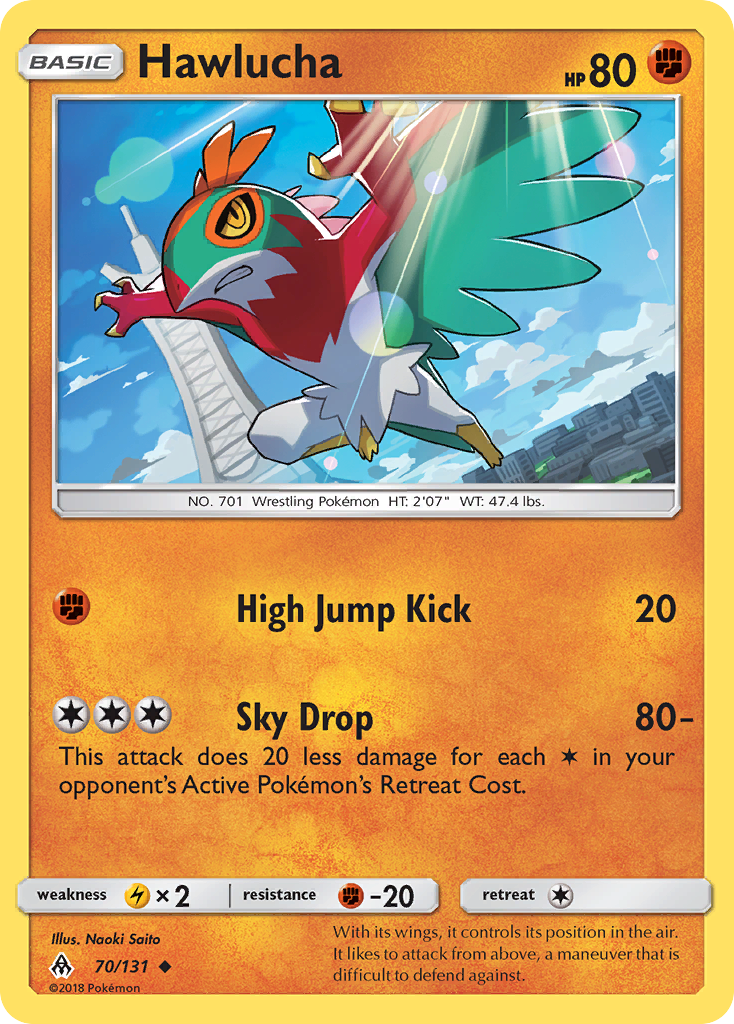 Hawlucha sm6-70 Uncommon from Forbidden Light Set