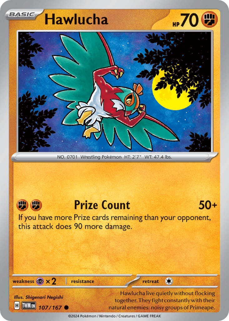 Hawlucha sv6-107 Common from Twilight Masquerade Set
