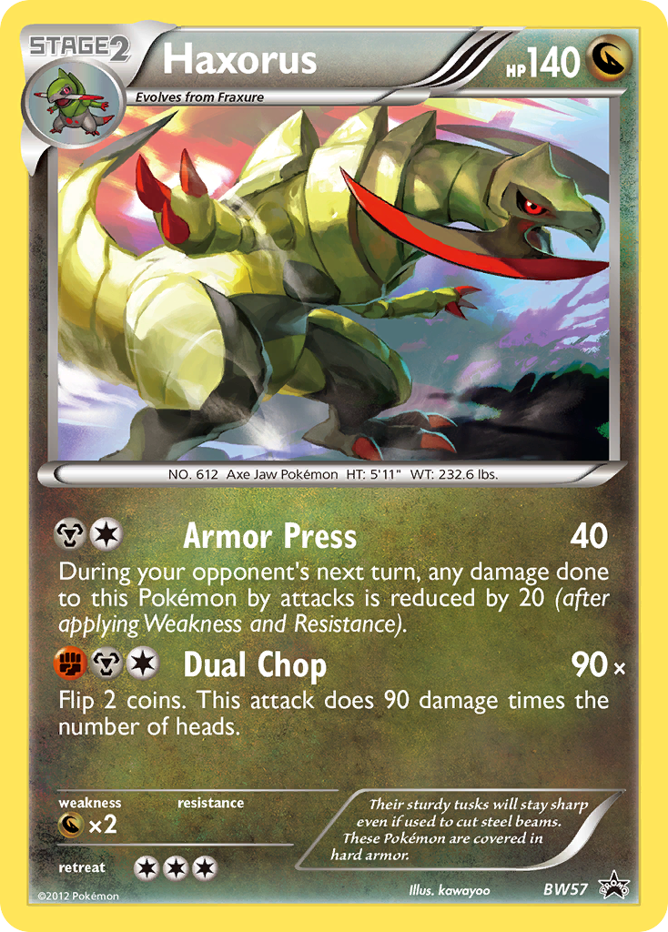 Haxorus bwp-BW57 Promo from BW Black Star Promos Set