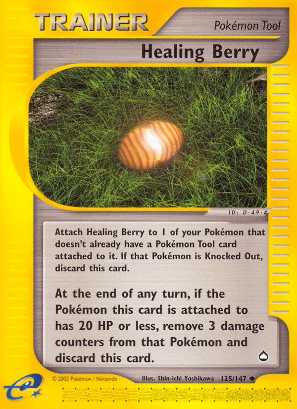 Healing Berry ecard2-125 Uncommon from Aquapolis Set