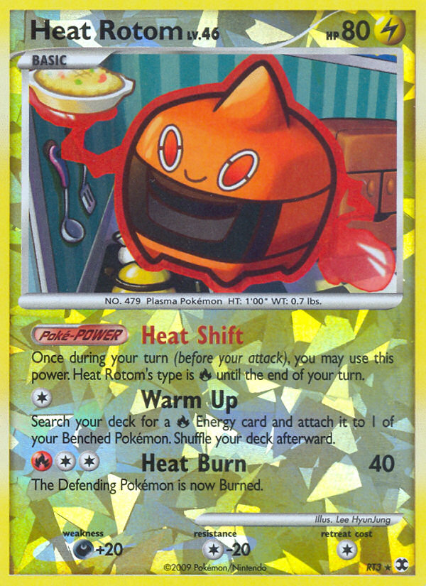 Heat Rotom pl2-RT3 Rare from Rising Rivals Set
