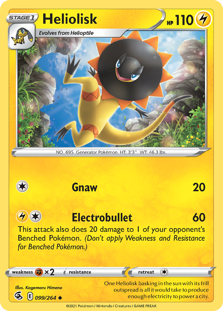 Heliolisk swsh8-99 Uncommon from Fusion Strike Set
