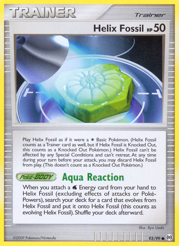 Helix Fossil pl4-93 Common from Arceus Set