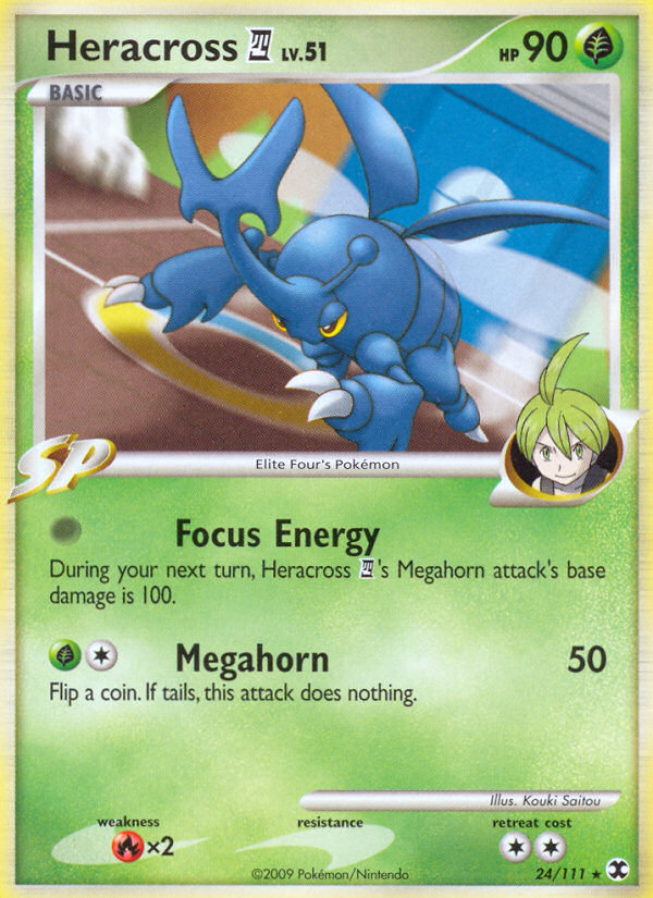 Heracross E4 pl2-24 Rare from Rising Rivals Set