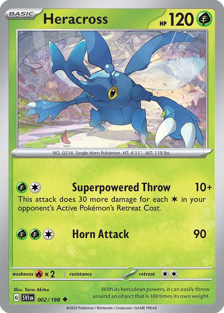 Heracross sv1-2 Uncommon from Scarlet & Violet Set