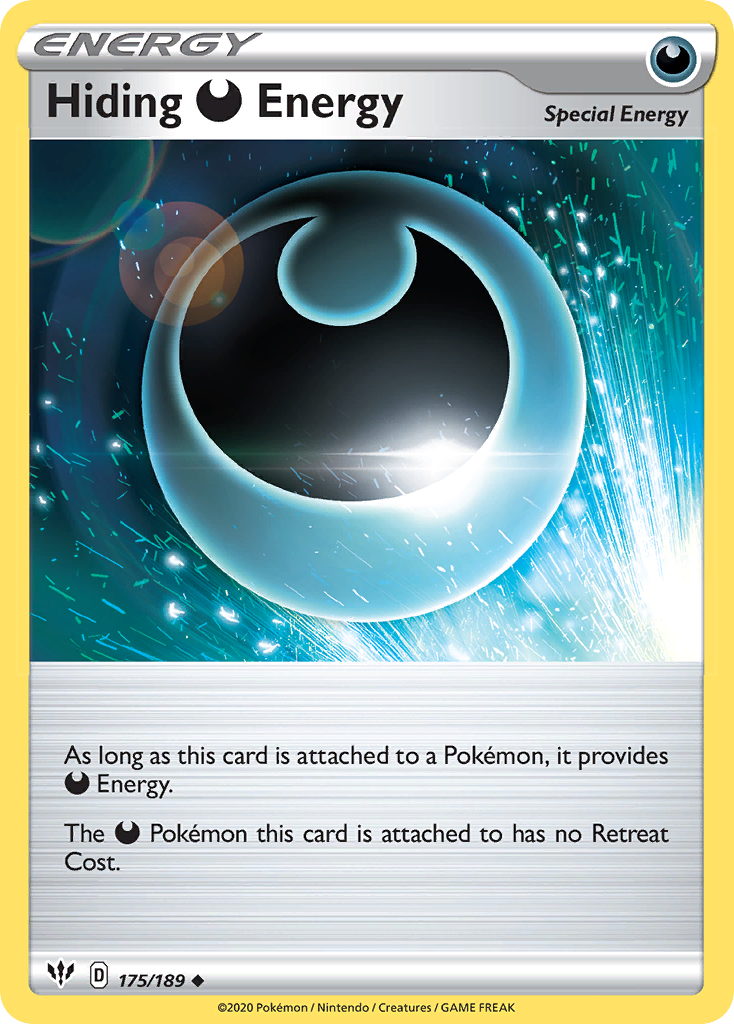 Hiding Darkness Energy swsh3-175 Uncommon from Darkness Ablaze Set