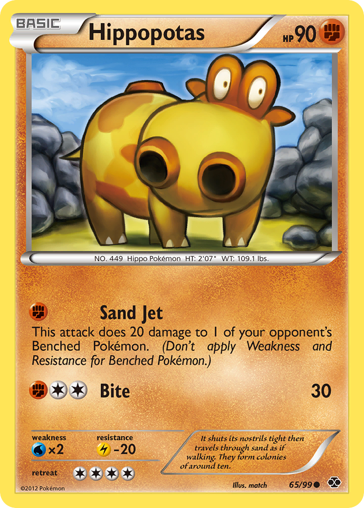 Hippopotas bw4-65 Common from Next Destinies Set