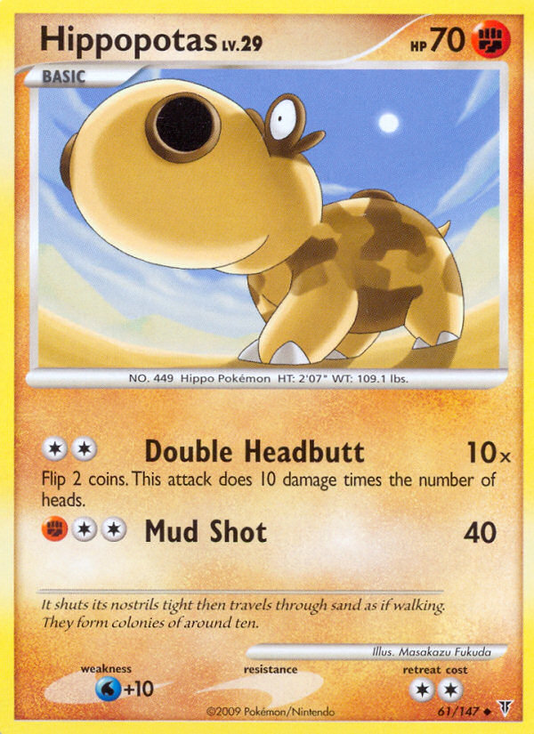 Hippopotas pl3-61 Uncommon from Supreme Victors Set
