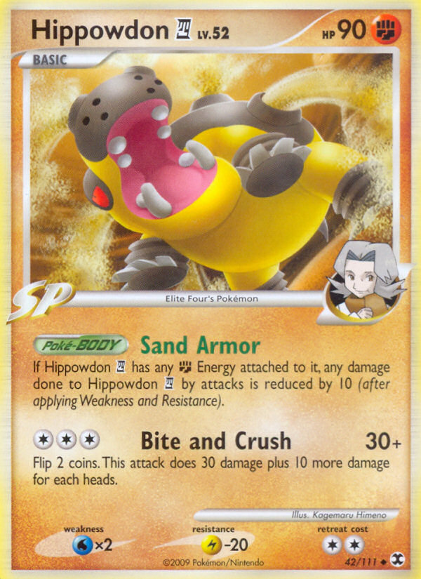 Hippowdon E4 pl2-42 Uncommon from Rising Rivals Set