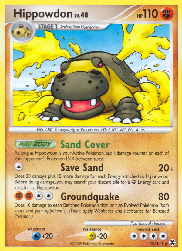 Hippowdon pl2-25 Rare from Rising Rivals Set