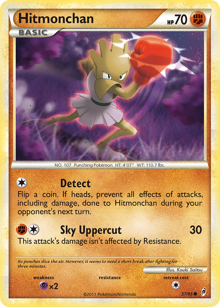 Hitmonchan col1-57 Common from Call of Legends Set
