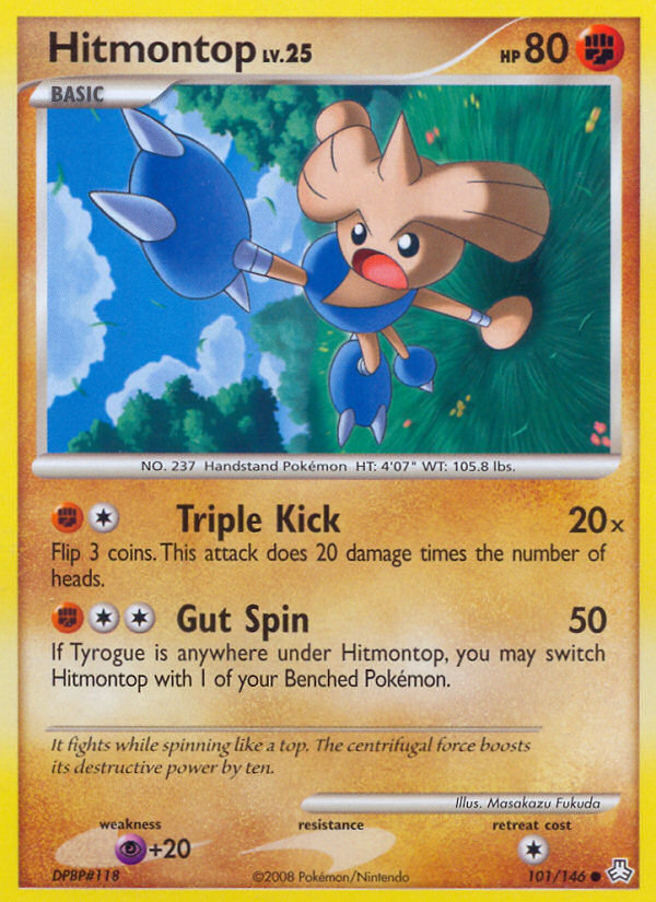 Hitmontop dp6-101 Common from Legends Awakened Set