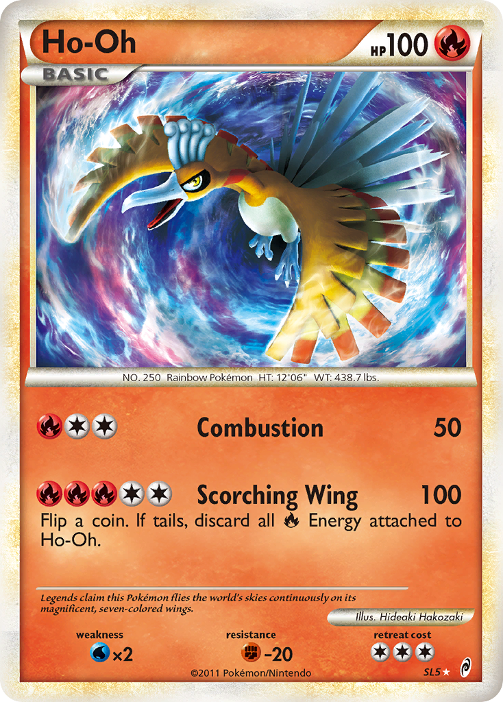 Ho-Oh col1-SL5 Rare Holo from Call of Legends Set