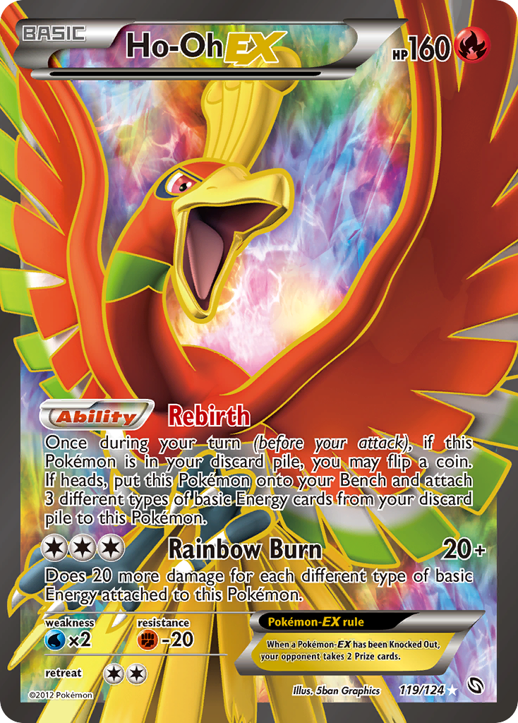 Ho-Oh-EX bw6-119 Rare Ultra from Dragons Exalted Set