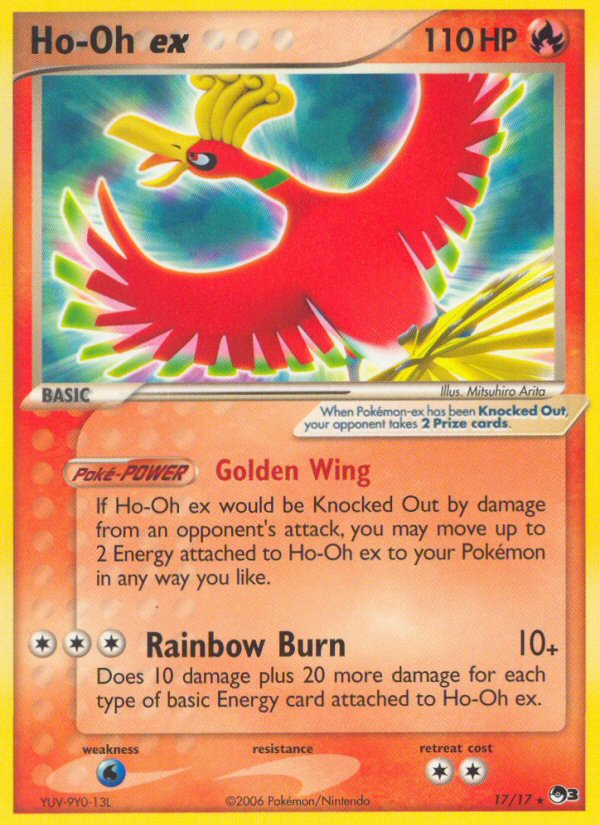Ho-Oh ex pop3-17 Rare from POP Series 3 Set
