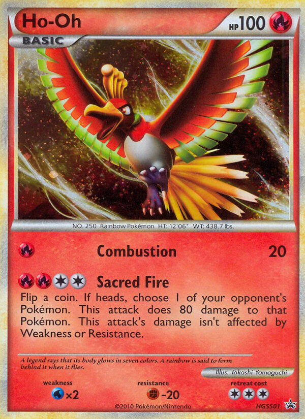 Ho-Oh hsp-HGSS01 Promo from HGSS Black Star Promos Set