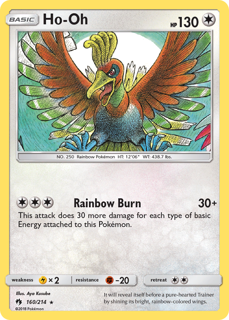 Ho-Oh sm8-160 Rare from Lost Thunder Set