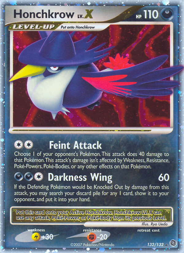 Honchkrow LV.X dp3-132 Rare Holo LV.X from Secret Wonders Set
