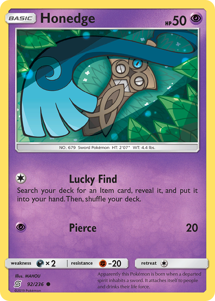 Honedge sm11-92 Common from Unified Minds Set
