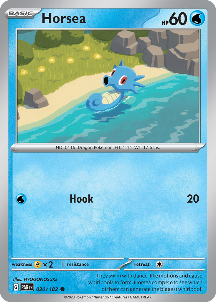 Horsea sv4-30 Common from Paradox Rift Set