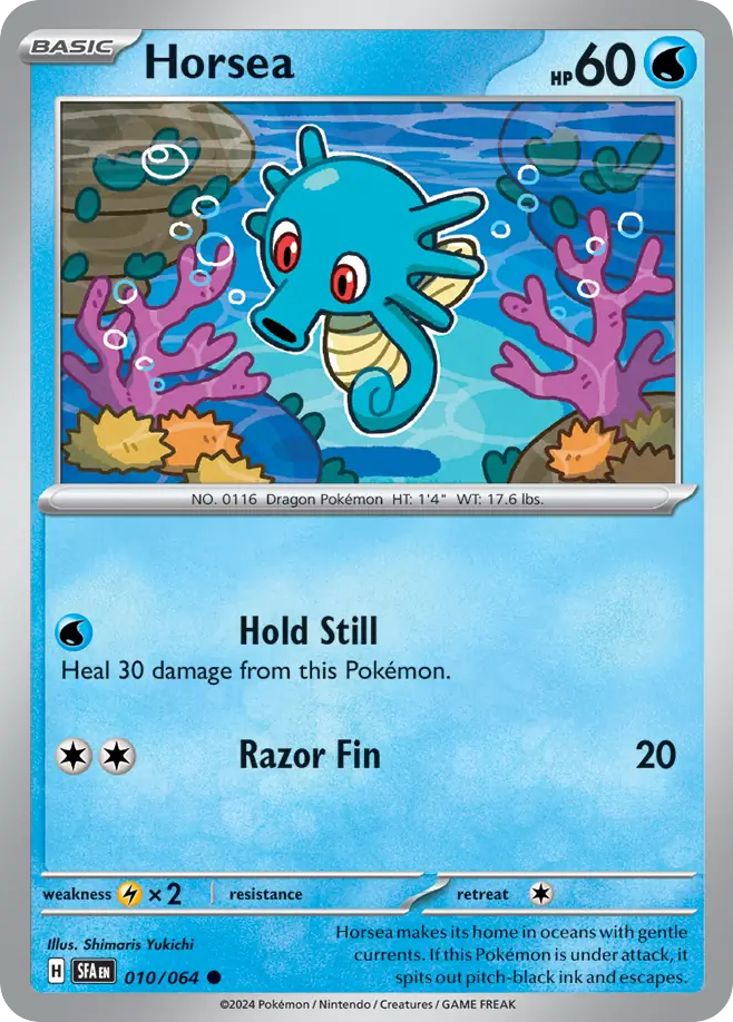 Horsea sv6pt5-10 Common from Shrouded Fable Set