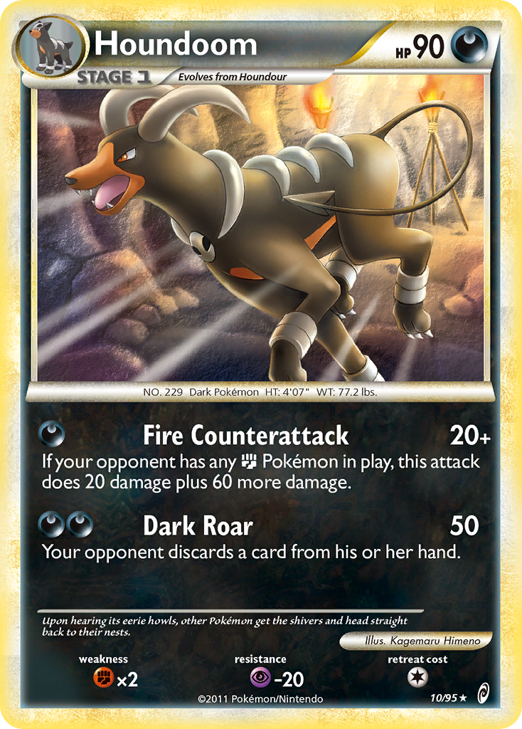 Houndoom col1-10 Rare Holo from Call of Legends Set