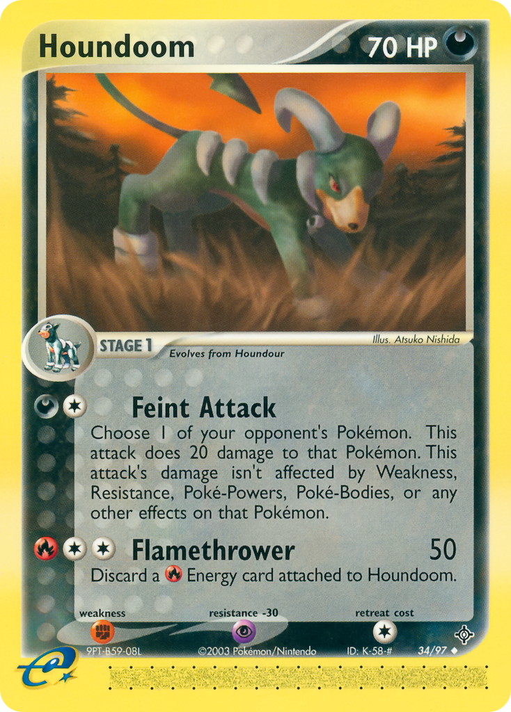 Houndoom ex3-34 Uncommon from Dragon Set