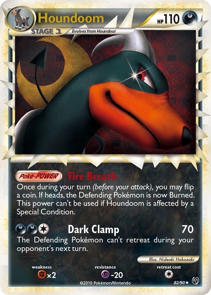Houndoom hgss3-82 Rare Prime from HS—Undaunted Set