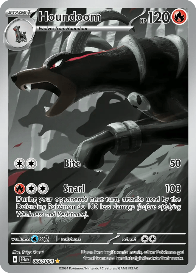 Houndoom sv6pt5-66 Illustration Rare from Shrouded Fable Set
