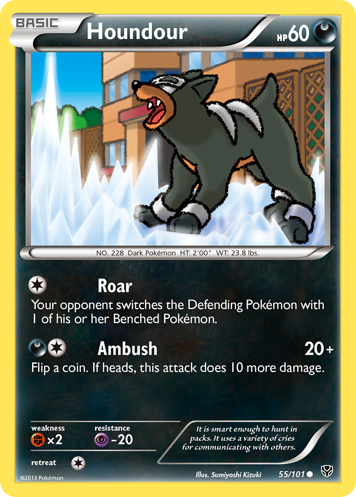 Houndour bw10-55 Common from Plasma Blast Set