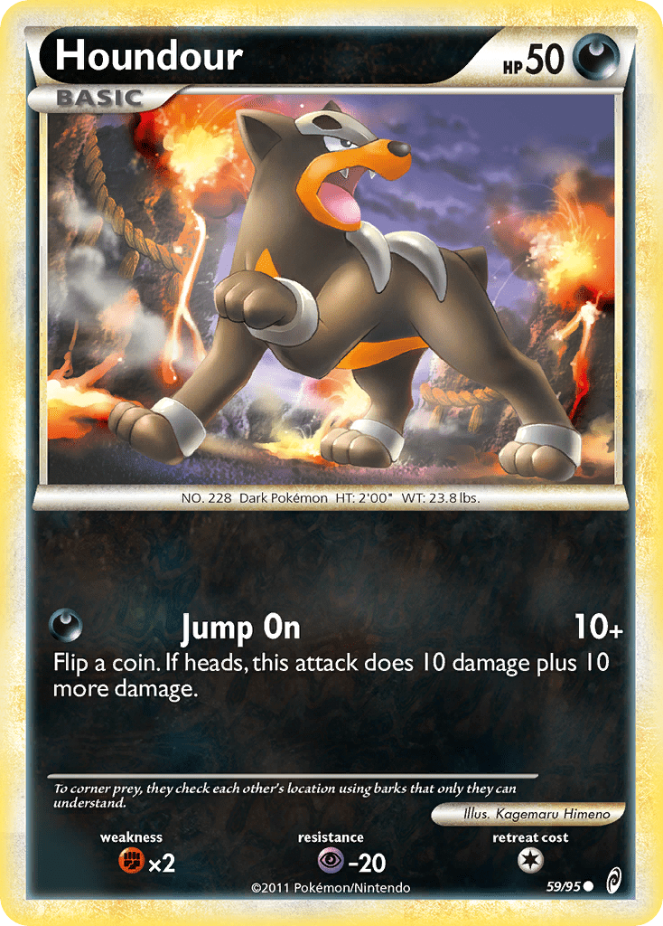 Houndour col1-59 Common from Call of Legends Set