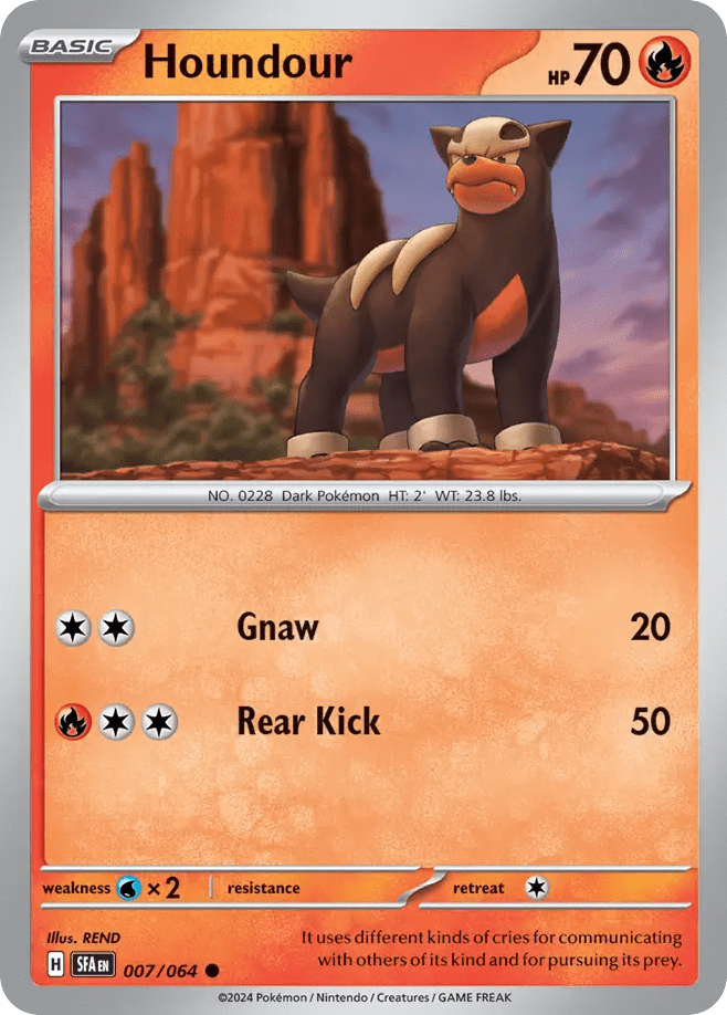 Houndour sv6pt5-7 Common from Shrouded Fable Set