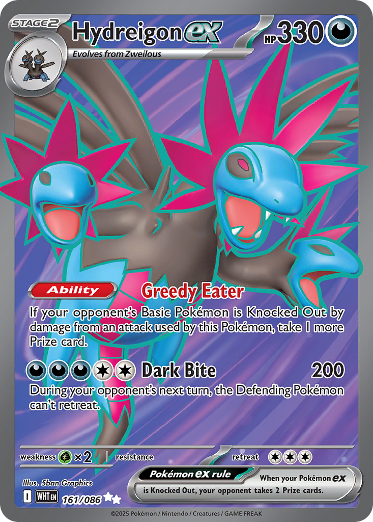 Hydreigon ex rsv10pt5-161 Ultra Rare from White Flare Set