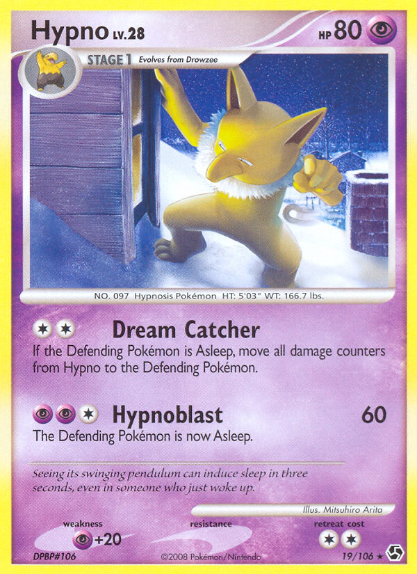 Hypno dp4-19 Rare from Great Encounters Set