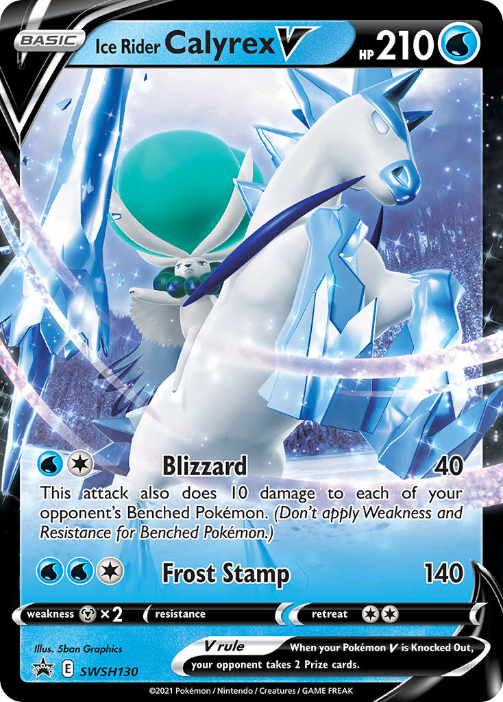 Ice Rider Calyrex V swshp-SWSH130 Promo from SWSH Black Star Promos Set