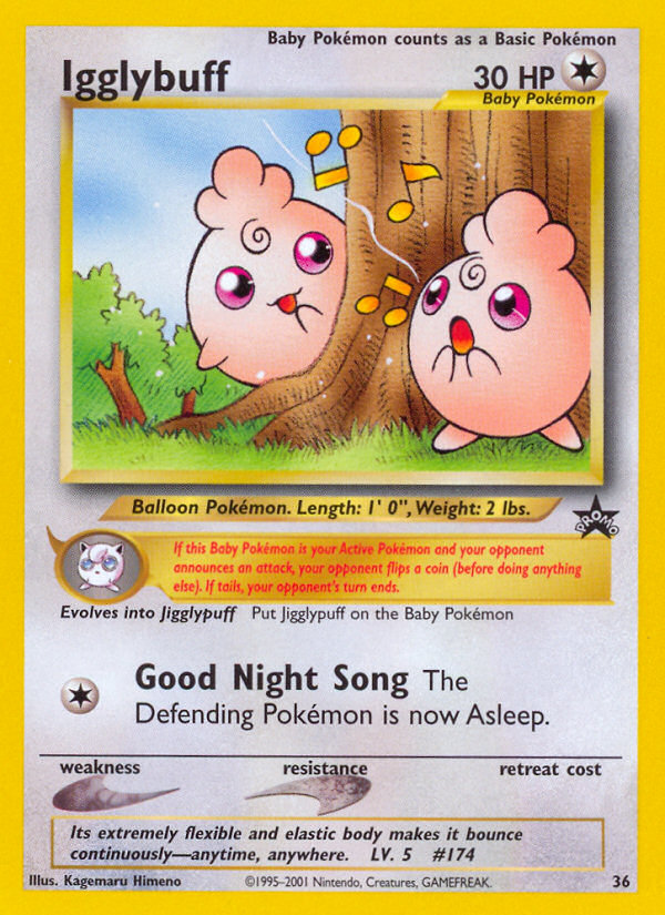 Igglybuff basep-36 Promo from Wizards Black Star Promos Set