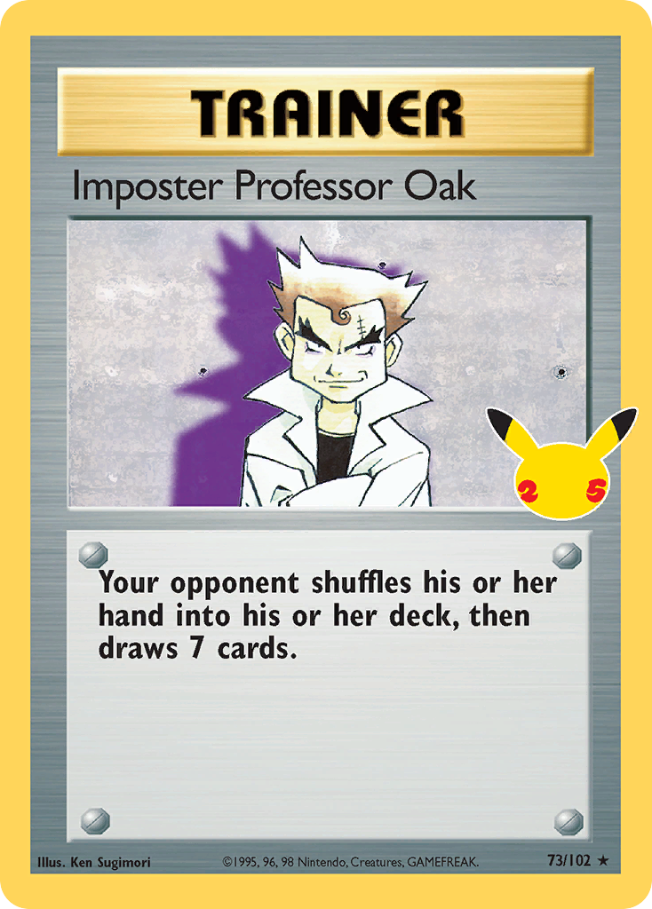 Imposter Professor Oak cel25c-73_A Classic Collection from Celebrations: Classic Collection Set