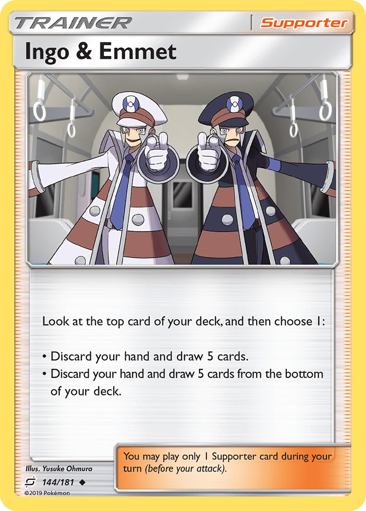 Ingo & Emmet sm9-144 Uncommon from Team Up Set