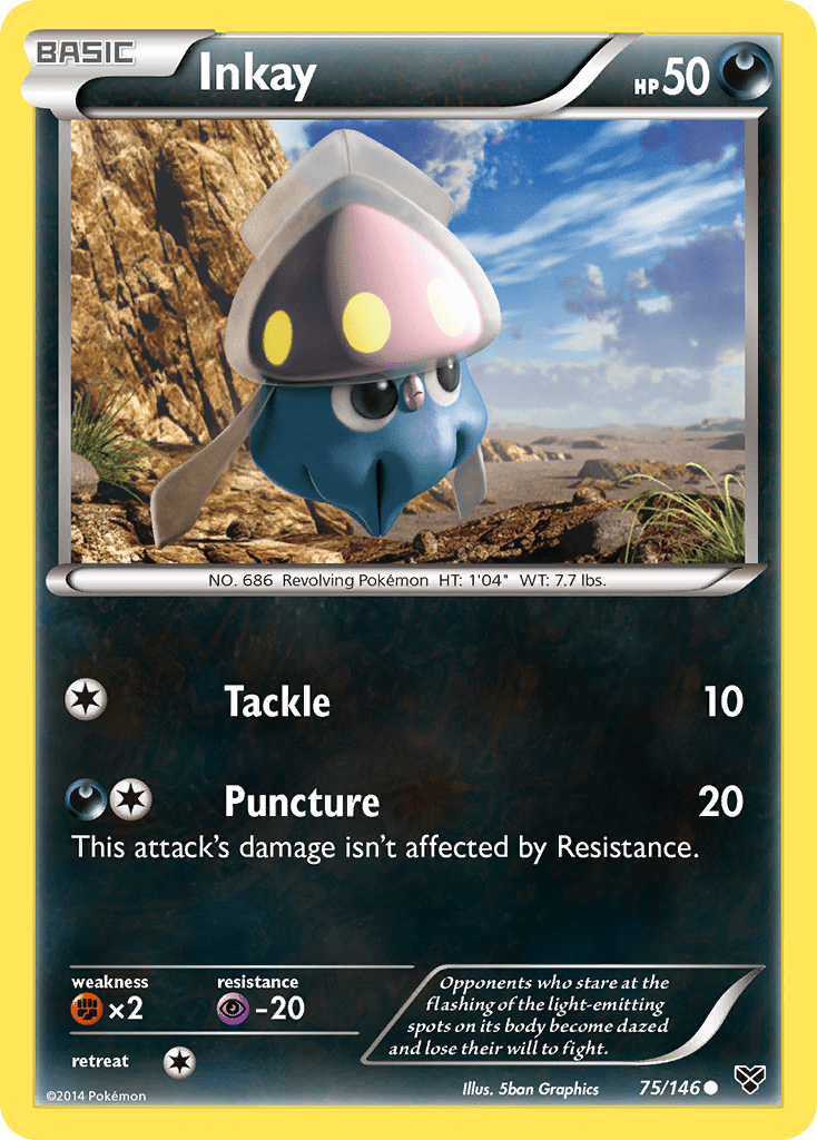 Inkay xy1-75 Common from XY Set